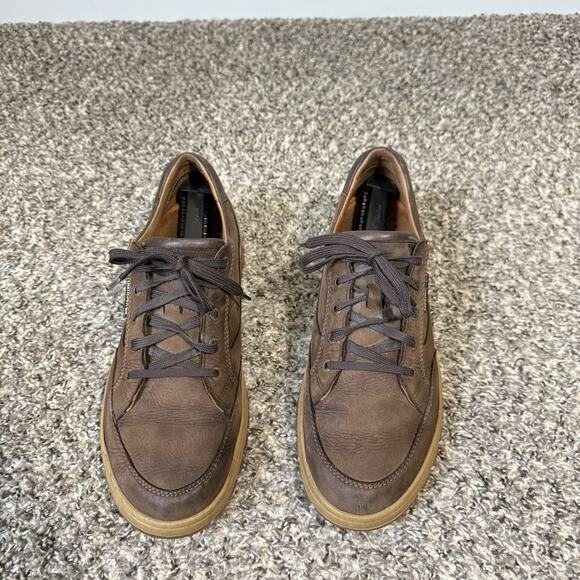 Mephisto Paco Mens Shoes Sneakers Brown Leather Air Relax Hydro Protect Size 12 - Picture 1 of 9